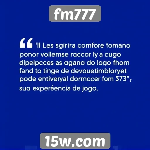 feedback dos usuários sobre o fm777